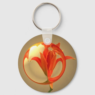 Almost A Blossom In Glass Key Ring