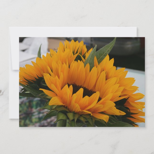 Almost a Sunflower Save the Date Card (Front)