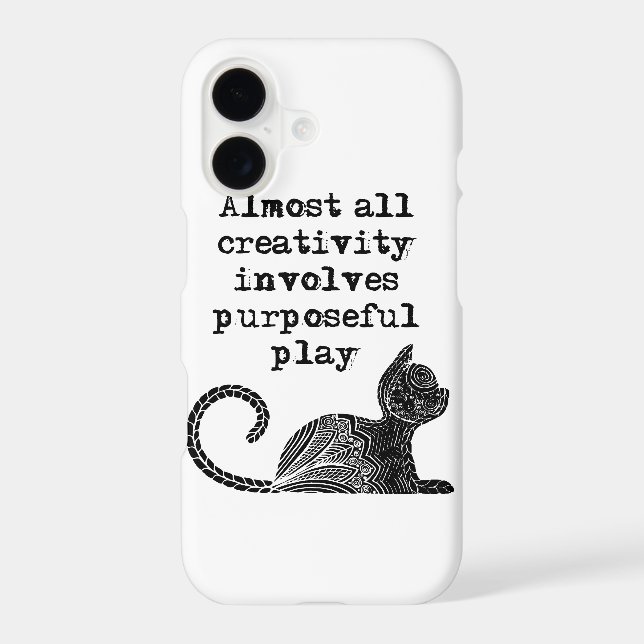 Almost all creativity involves purposeful play I (Back)