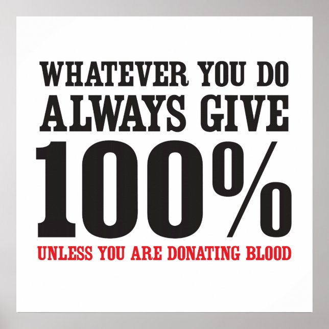 Almost Always Give 100% Poster (Front)