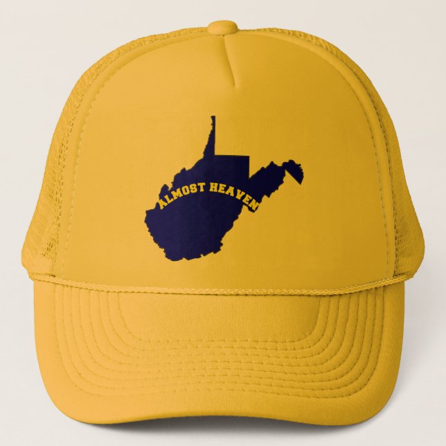 ALMOST HEAVEN WEST VIRGINIA TRUCKER HAT (Front)
