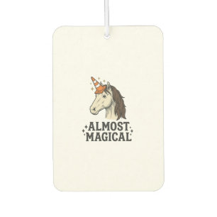 Almost Magical Unicorn Cone Vintage Graphic T-Shir Car Air Freshener