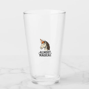 Almost Magical Unicorn Cone Vintage Graphic T-Shir Glass