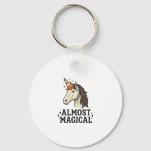 Almost Magical Unicorn Cone Vintage Graphic T-Shir Key Ring