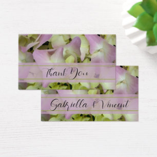 Almost Pink Hydrangea Flowers Wedding Favour Tags