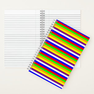 Almost-Rainbow Striped Notebook