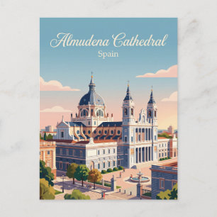 Almudena Cathedral Spain Postcard