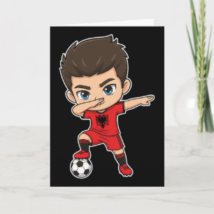 Alnia Dab Kid Goal Cartoon Alnia Flag For Boys Kid Card