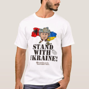 Alnia Stand With Ukraine Selenskyj Flag Of Alnia T-Shirt