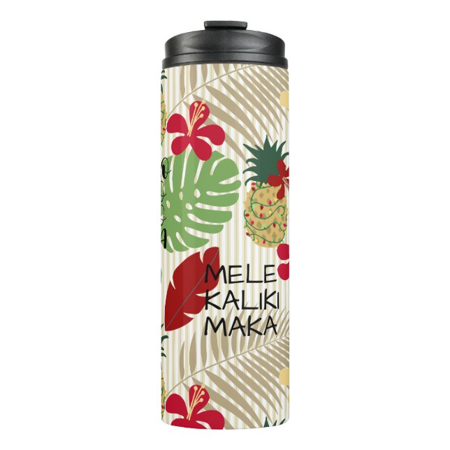 ALO-HO-HO-HA Hawaiian Tropical Holiday Thermal Tumbler (Front)
