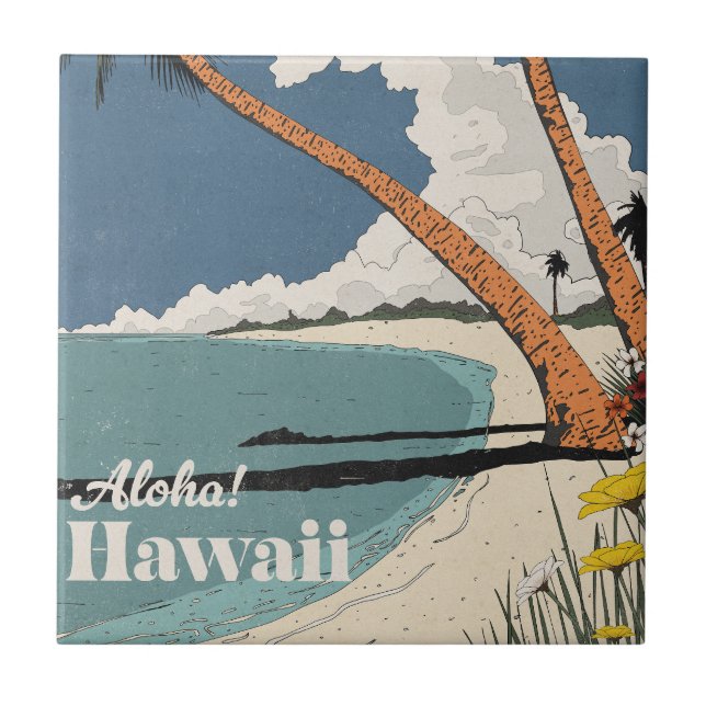 Aloah! Hawaii Tile (Front)