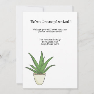 Aloe Change of Address Invitation
