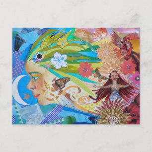 Aloe Collage Postcard