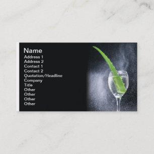 Aloe drink business card