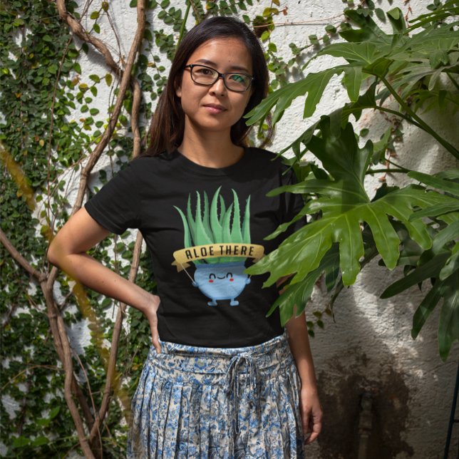 Aloe There T-Shirt (aloe there t-shirt plant lady)