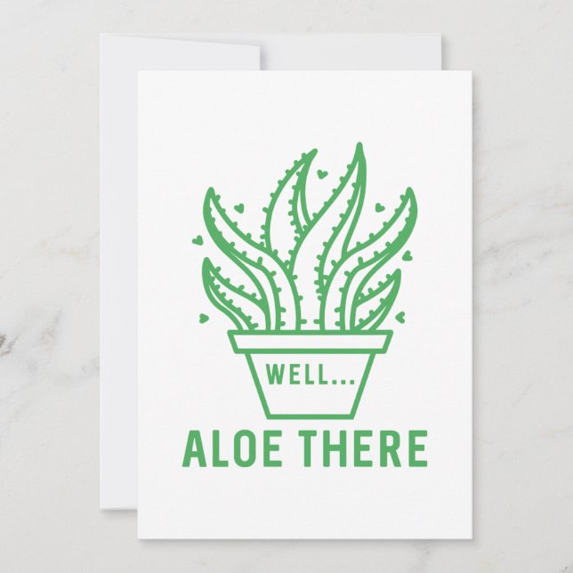 Aloe There Thank You Card (Front)