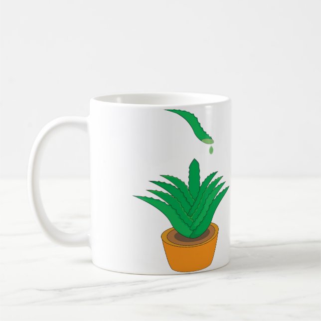 Aloe Vera Coffee Mug (Left)