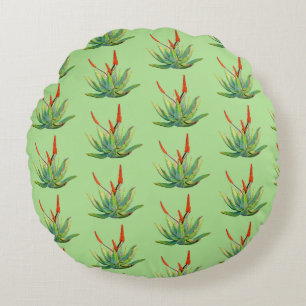 Aloe Vera Round throw cushion