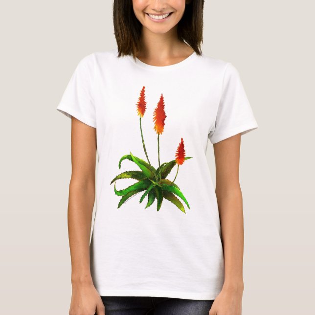 Aloe watercolor T-shirt (Front)
