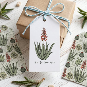 Aloe You Vera Much Plant Lover Gift Tags