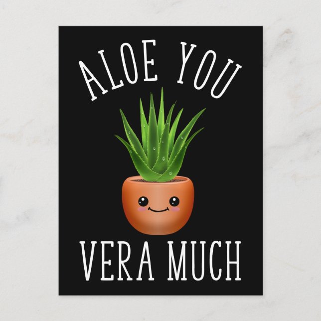 Aloe You Vera Much Postcard (Front)