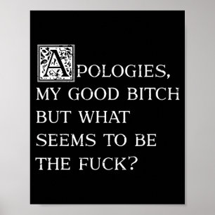 Alogies My Good But What Seems To Be The For Poster