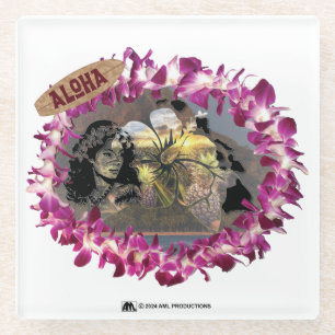 ALOHA 33 VERSION 2 GLASS COASTER
