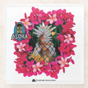 ALOHA 3 3 GLASS COASTER