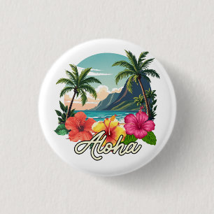 Aloha 3 Cm Round Badge