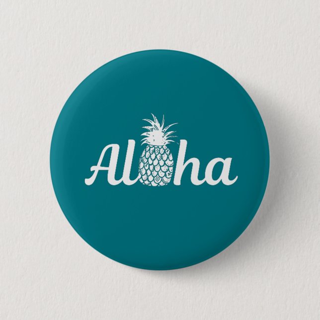 Aloha 6 Cm Round Badge (Front)