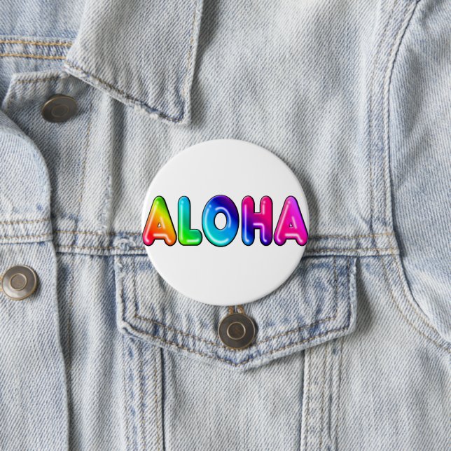 Aloha 7.5 Cm Round Badge (In Situ)