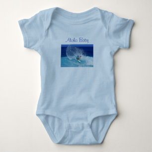 Aloha baby blue body suit bodysuit