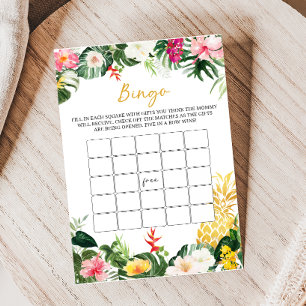 Aloha Baby Pineapple Baby Shower Bingo Game