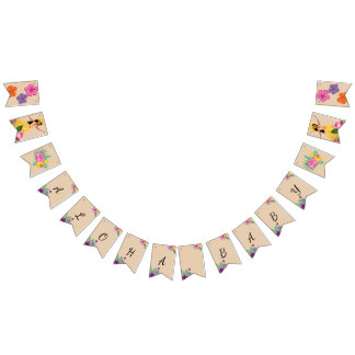 Aloha Baby Shower bunting banner