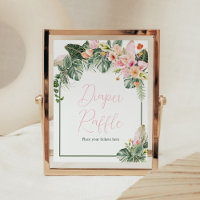 Aloha Baby Shower Diaper Raffle