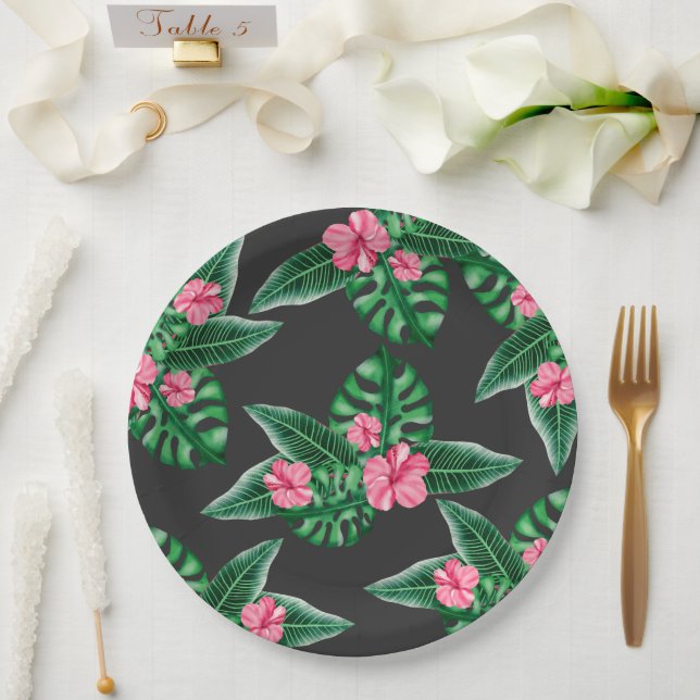 Aloha Baby Shower Paper Plate (Wedding)