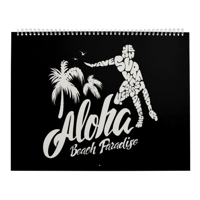 aloha beach paradise calendar (Cover)