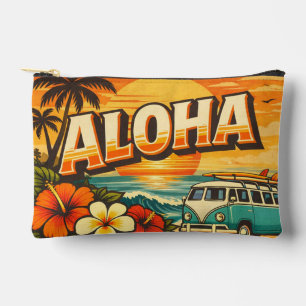 Aloha Beach Sunset Island Style Accessory Pouch