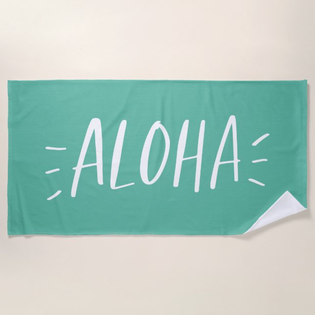 Aloha Beach Towel (Front)