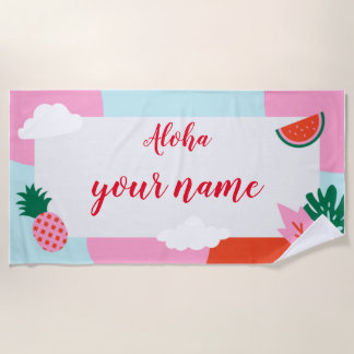Aloha beach towel