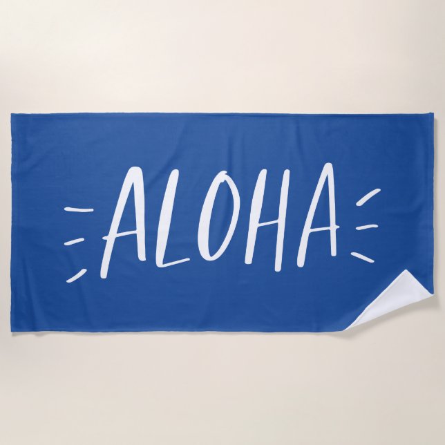 Aloha Beach Towel (Front)