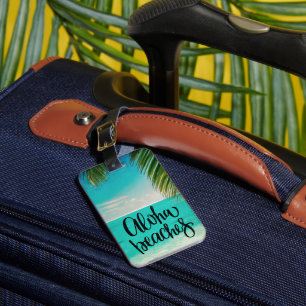 Aloha Beaches Hawaii Beach Summer Luggage Tag