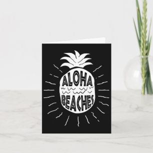 Aloha Beaches Hawaii Beach Summer Vacation Men Wom Card