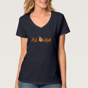 Aloha Beaches Hawaii Hawaiian Pineapple Fruit Men  T-Shirt