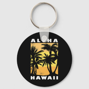 Aloha Beaches Hawaii Palm Beach Vacation Vintage S Key Ring