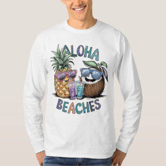 Aloha Beaches Men's Basic Long Sleeve T-shirt 