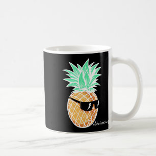 Aloha Beaches Pineapple Summer Beach Tropical Vaca Coffee Mug