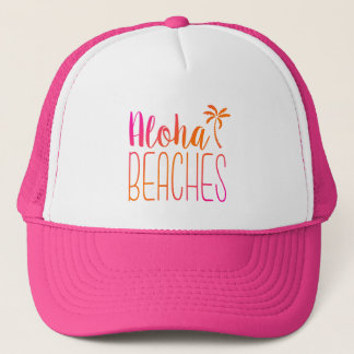 Aloha Beaches | Pink and Orange Trucker Hat