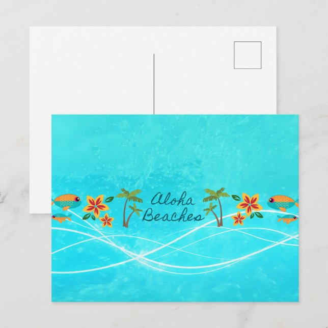 Aloha Beaches Postcard (Front/Back)