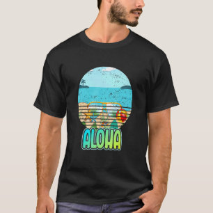 Aloha Beaches Tropical Hawaiian Summer Island Vaca T-Shirt